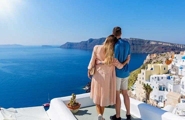 Γαμήλιο ταξίδι στην νησιωτική Ελλάδα εικόνα